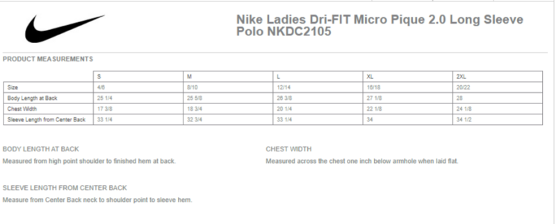 KW Rainbow Network | Nike Ladies Dri-FIT Micro Pique 2.0 Long Sleeve Polo Embroidered - Image 2