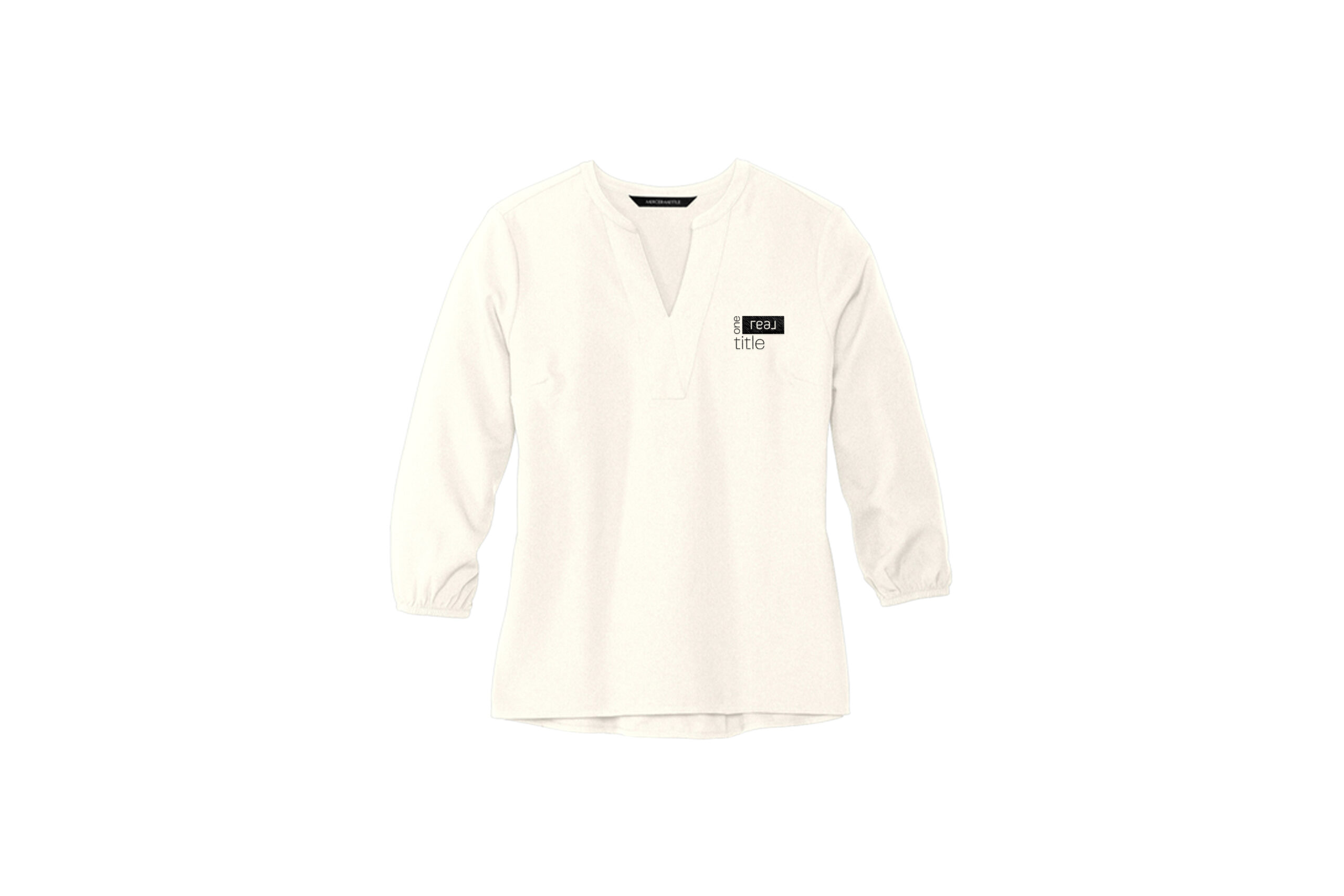 One Real Title | Mercer+Mettle® Women's Stretch Crepe Long Sleeve Camp Blouse - Image 2